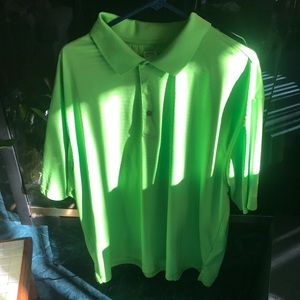 Men's short sleeve shirt lime/neon green XXL